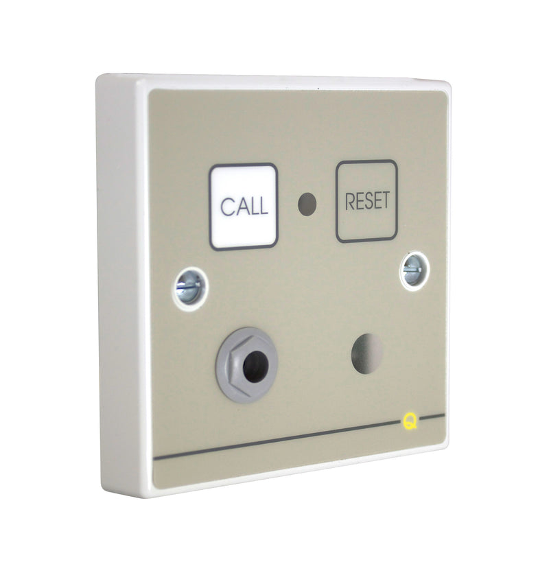 QT602RSM Quantec Addressable Infrared Call Point, Magnetic Reset c/w Sounder & Remote Socket