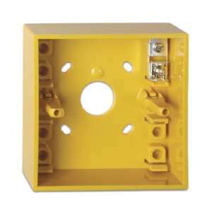 DMN787Y  Surface Mounting Box With Earth Connector, Yellow