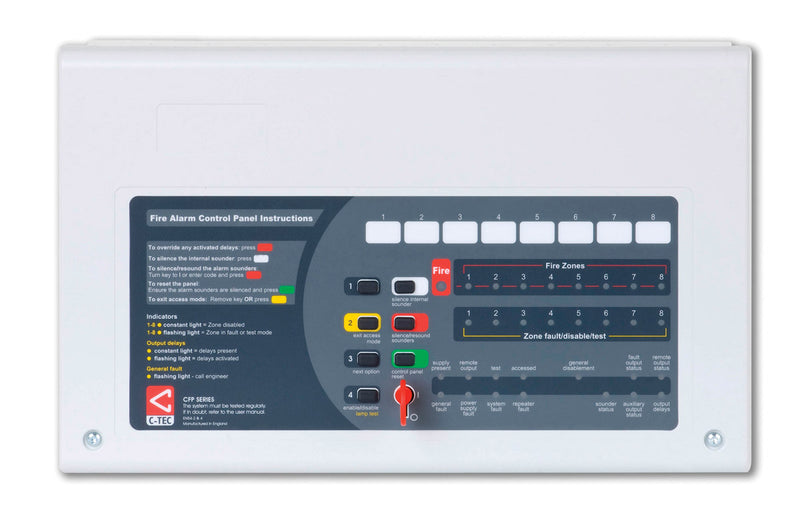 CFP708-4 8 Zone CFP Fire Alarm Panel