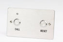 QT602S/SS Nurse Call System Quantec. Stainless Steel Call Point (Button reset with sounder. No remote socket)