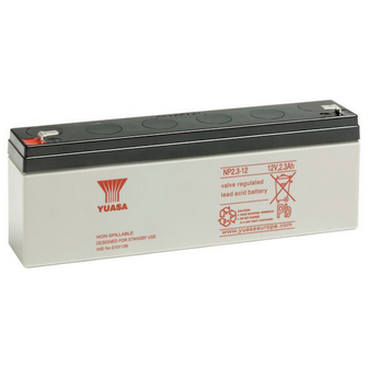  NP2.3-12 (12V 2.3Ah) Yuasa General Purpose VRLA Battery Capacity Ah (20-HR): 2.3 Capacity at 20-hour Rate (Ah): 2.3