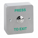 SPB002S Surface 19mm stainless steel exit button.