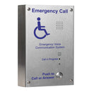 Ctec Sigtel Disabled Refuge System Brushed Stainless Steel Disabled Refuge Outstation, surface  EVC302S