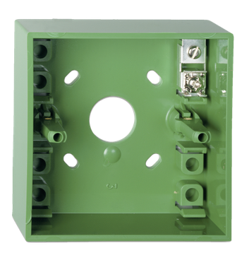 DMN787G  Surface Mounting Box With Earth Connector, Green
