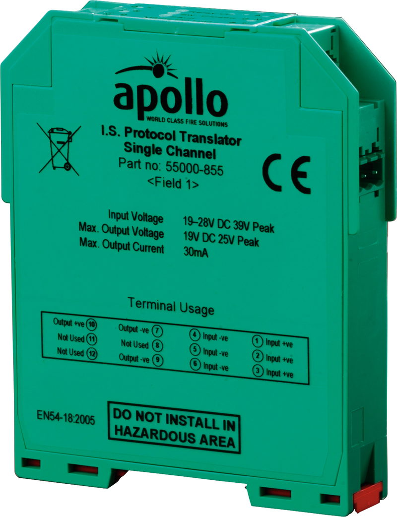 XP95 Apollo Intrinsically Safe Single Channel Protocol Translator 55000-855