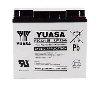 Yuasa 12V 22Ahc Sealed Lead Acid Battery.
